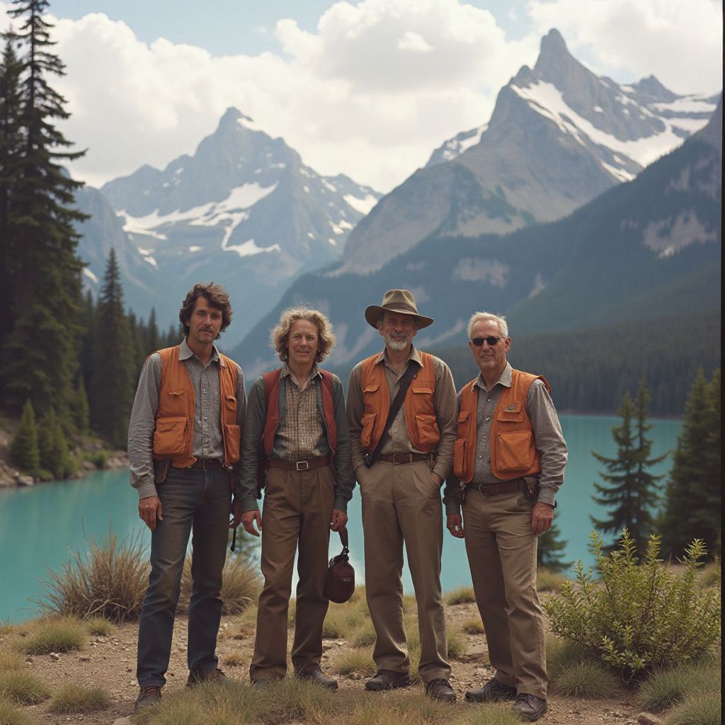 Historical photo of Northern Trails founders